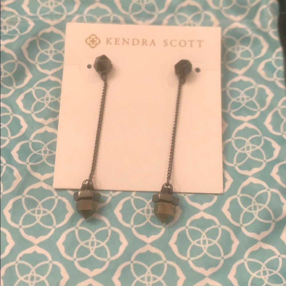 Kendra Scott metal dangle earrings